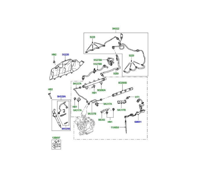 Μπεκιέρα και μπεκ injection Range Rover LT322 3600cc V8 Model2002-09