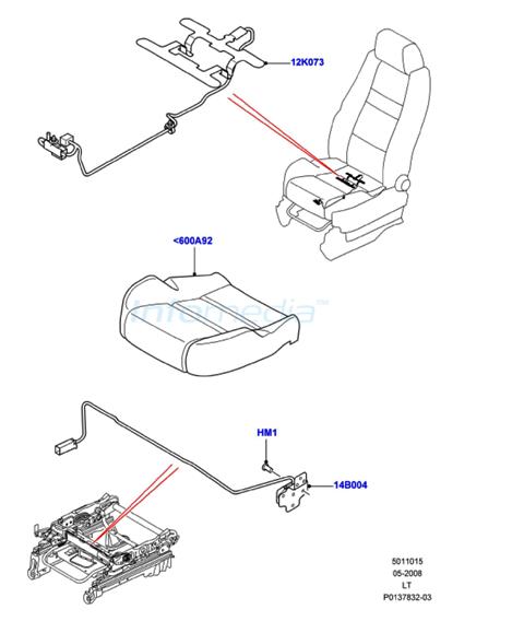 Αισθητήρας κατάλυψης range rover sport model 2005 - 2009
