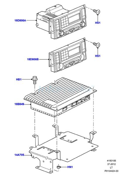 Ράδιο cd και ενισχυτής range rover sport model 2005 - 2009