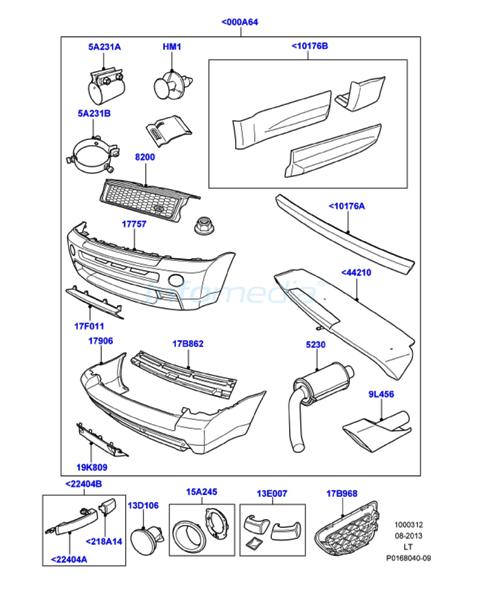 Body kit Range rover sport Model2005-09