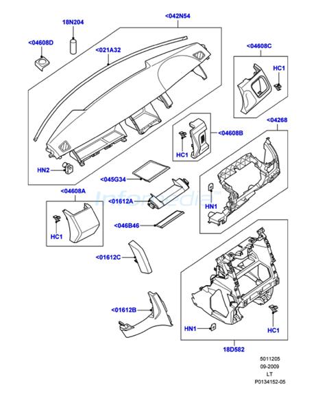 Ταμπλό Range rover sport Model 2005-09