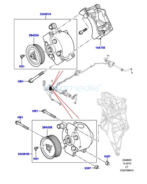 Αντλία υδραυλικής ζαμφόρ Range rover sport -Model2009
