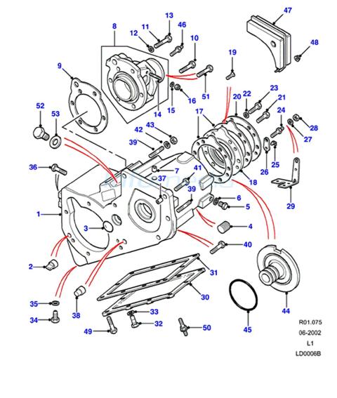 Κουτί tranfer box Land Rover 90-110 3500cc V8
