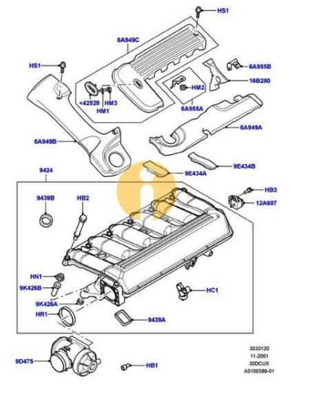 Air flow βαλβίδα egr και πολλαπλή εισαγωγής range rover lt322 3000cc diesel
