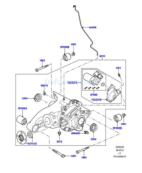 Διαφορικό και μοτέρ οπίσθιο Range Rover Sport -Model 2009