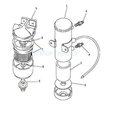 Βάση φίλτρου βενζίνης Land Rover 90 - 110 3500cc v8