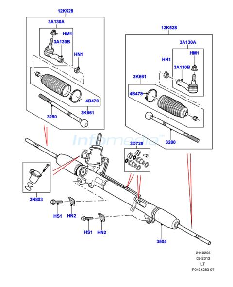 Κρεμαγιέρα και ημίμπαρα και ακρόμπαρα Range Rover Sport -Model 2009