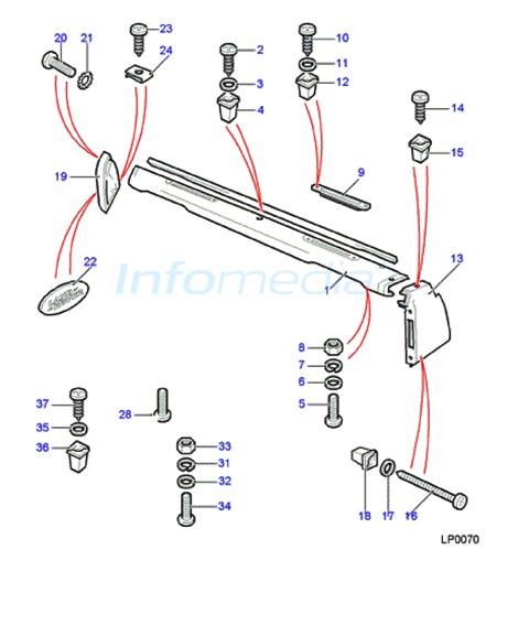 Ταμπλό άνω Land Rover 90-110 -Model 2006