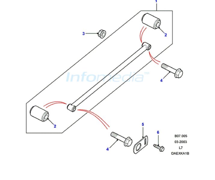Μπάρα διαφορικού εμπρός ( panhard ) και συνεμπλόκ μπάρας Range Rover  P38 Model1994-2001