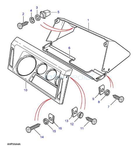Κάλυμα οργάνων Land Rover 90-110 -Model2006