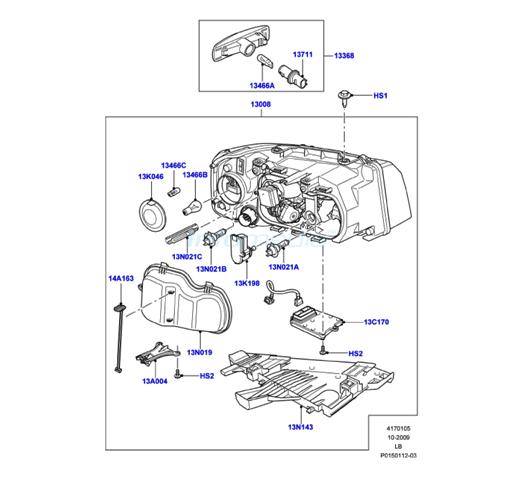Φανάρι φλας φτερού εμπρός Freelander Model 2006-