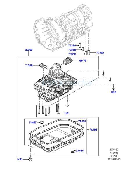 Φίλτρο και φλάντζα και εγκέφαλος σαζμάν Range Rover Sport -Model2009