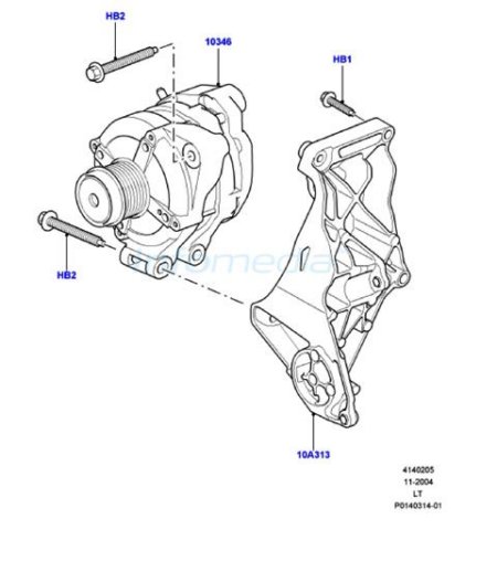 Δυναμό discovery 2700cc v6 diesel model 2005 - 2009